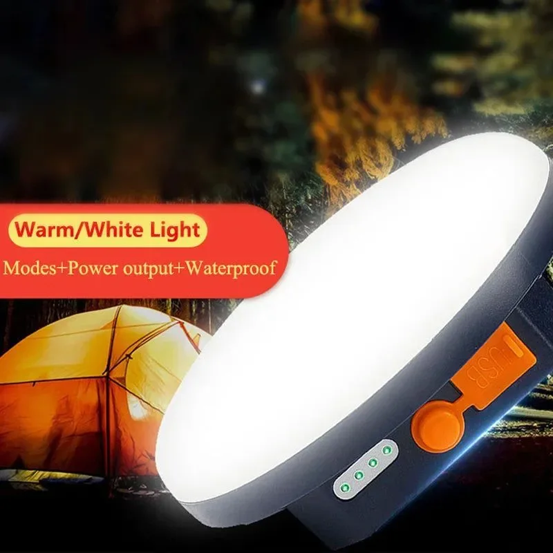 Long-Lasting 9900mAh Rechargeable Camping Lantern Ultra-Bright LED Work Light with Magnet Power Bank Elite