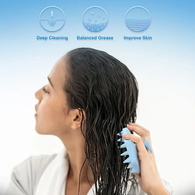 Verified Shampoo Brush Silicone Scalp Massager – Soft Hair Washing Brush for Deep Cleaning World-Class