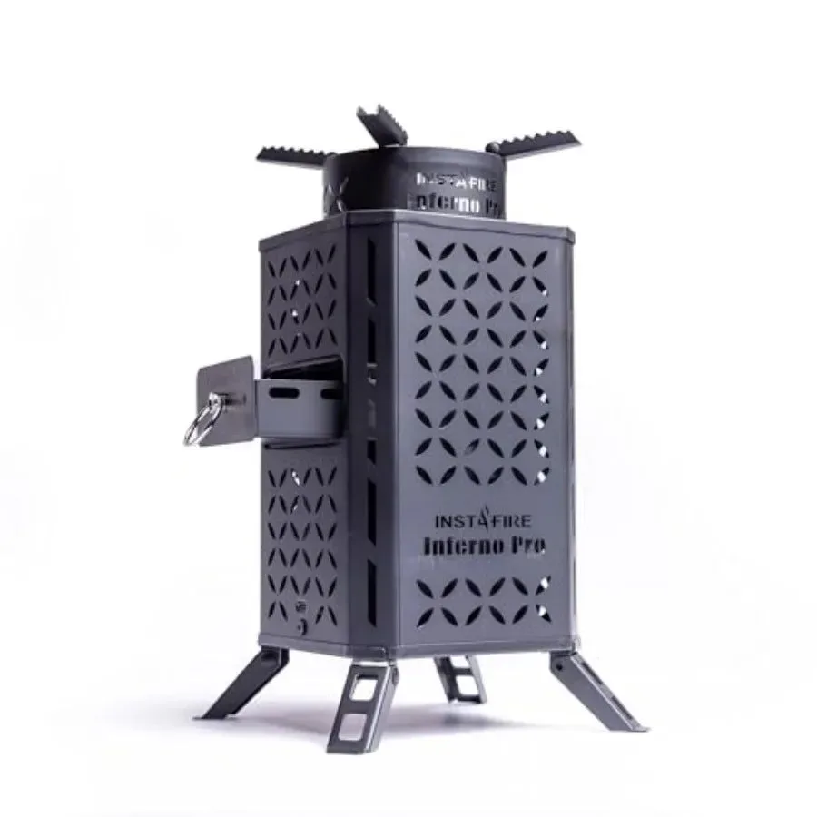 Proven Compact High-Temperature Outdoor Biomass Stove for Intense Heat Cooking Practical