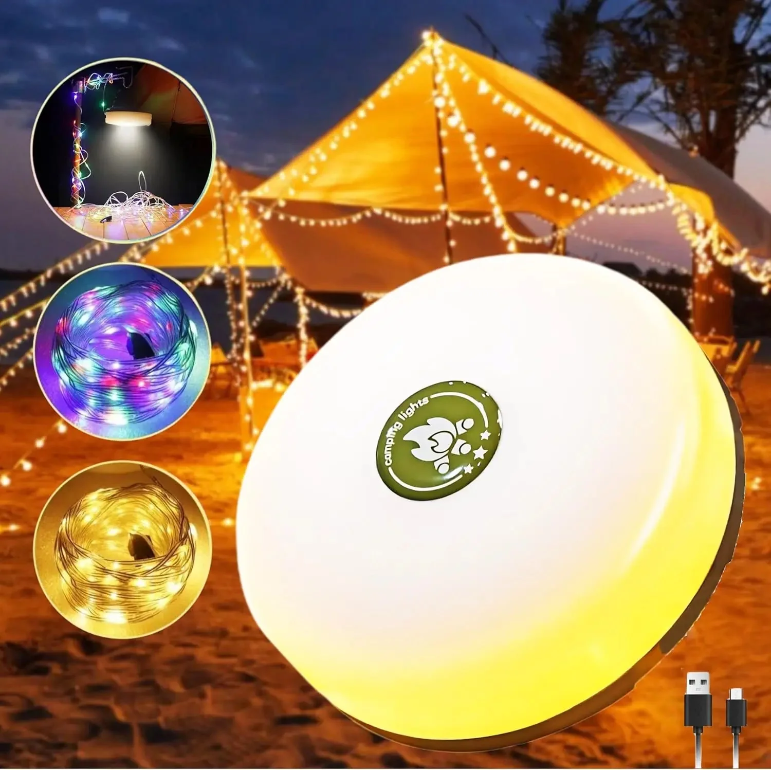 Artisan Rechargeable 32.8FT Camping String Lights with Portable LED Lantern – 2-in-1 Tent Lights with 5 Lighting Modes Why These Camping String Lights Are for Outdoor UseKey Features of Rechargeable Camping String Lights for Multiple UsesProduct SpecificationsBenefits of Using Rechargeable Camping LightsFrequently Asked Questions FAQs Final Thoughts User-Friendly