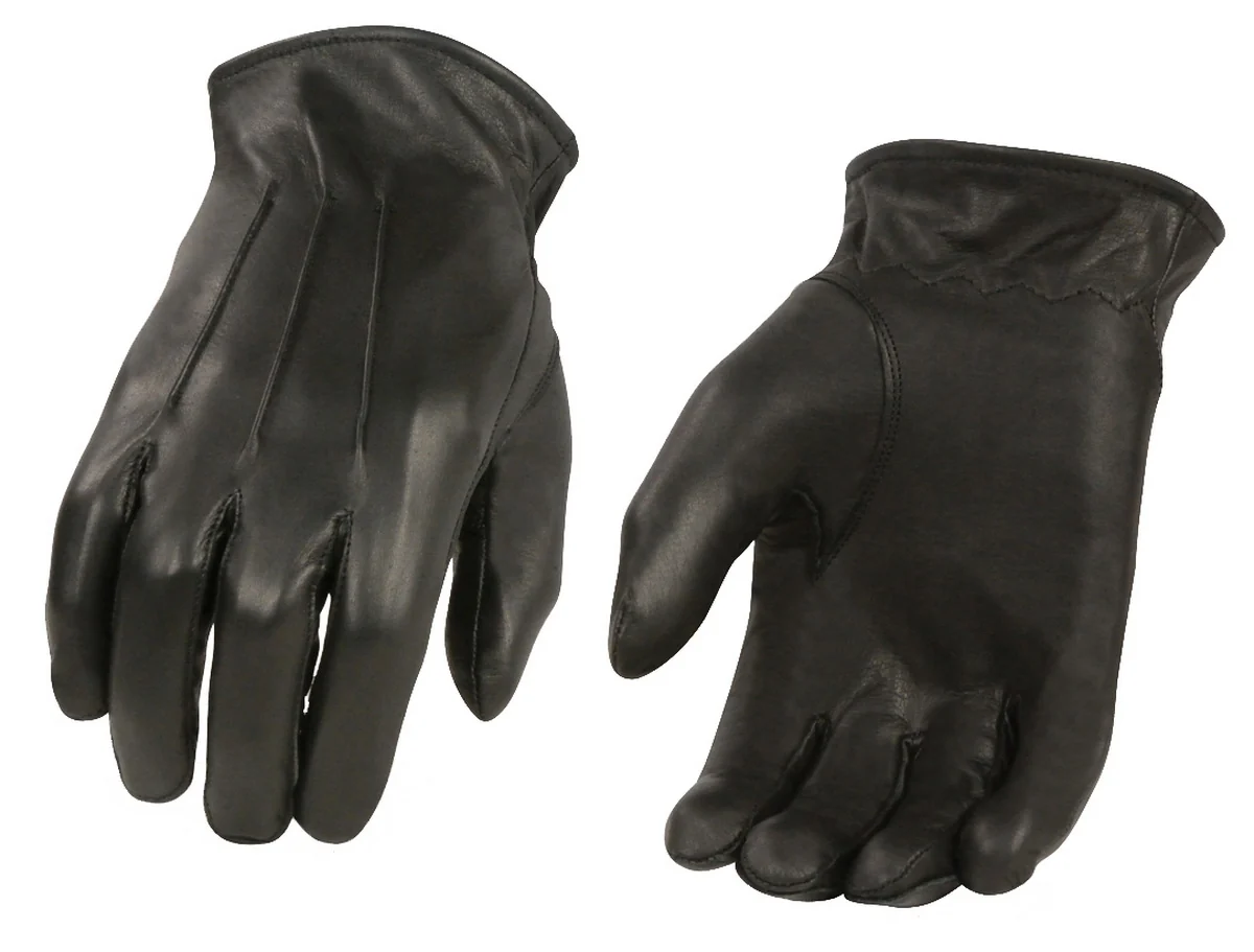 Fine Crafted M Boss Motorcycle Apparel BOS37533 Men's Black Welted Thermal Lined Leather Gloves Durable
