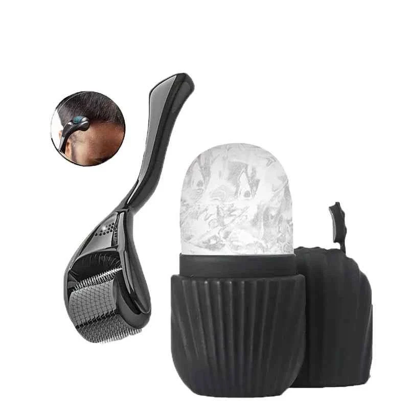 User-Friendly Ice Facial Roller Tool Skin Care Beauty Set with Micro Needle Facial Roller for Face Beard Care Refined