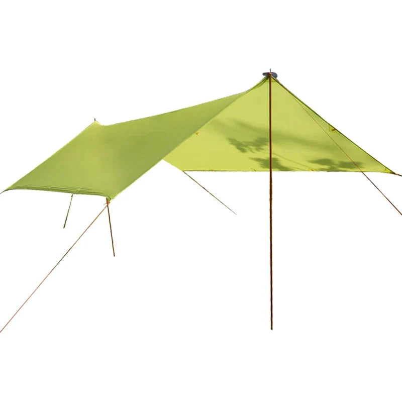 Flexible Ultralight Camping Tarp 15D Nylon Silicone Coated – Waterproof Backpacking Shelter 3×3 4×3 5×3 m Effective