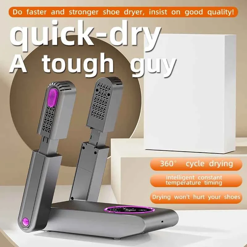 Safe Foldable Electric Shoe Dryer Machine 220V Intelligent Fast Heating Footwear Dryer with UV Sterilization Deodorization Trusted