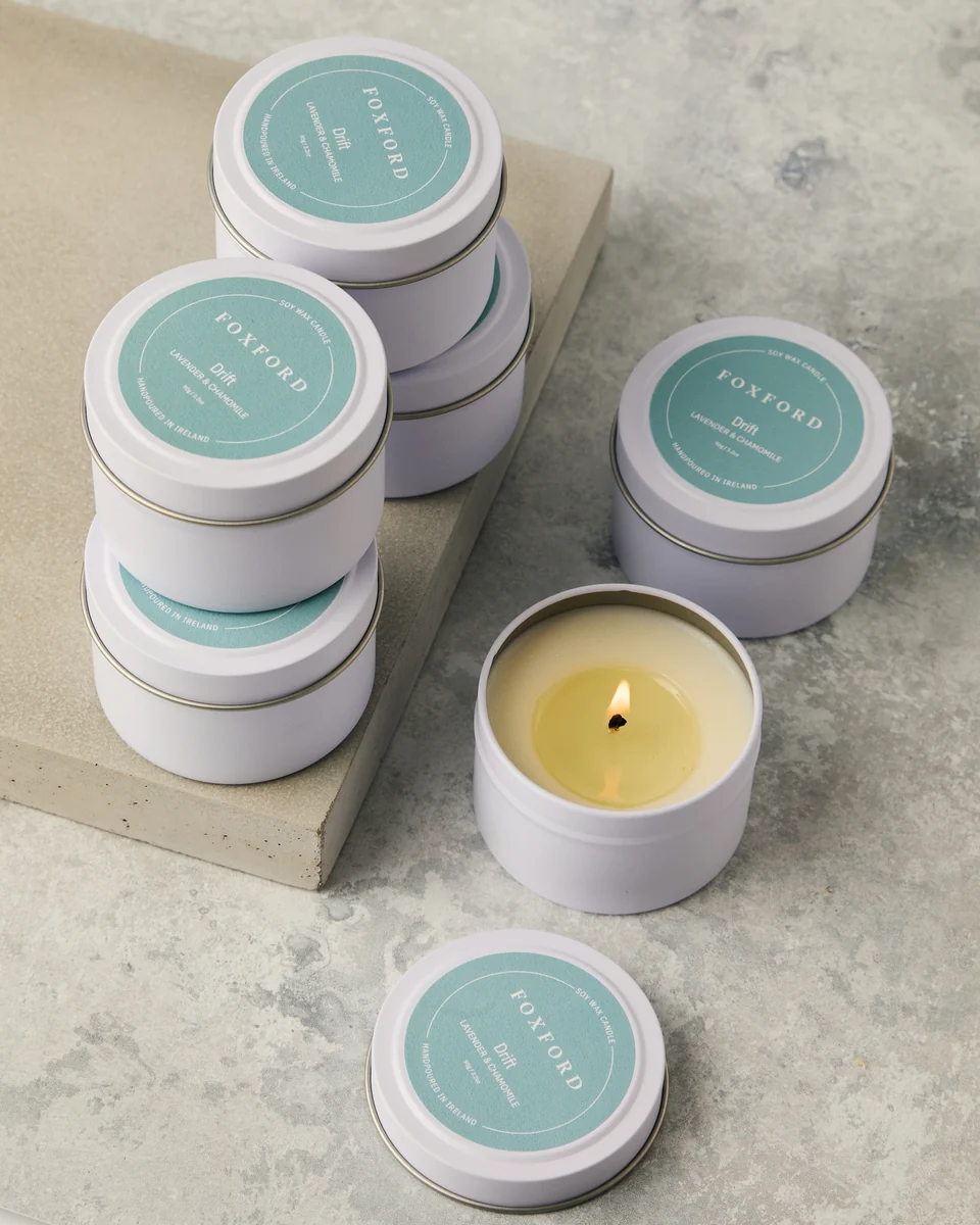 Flexible Foxford Drift Travel Candle 90g Healthy