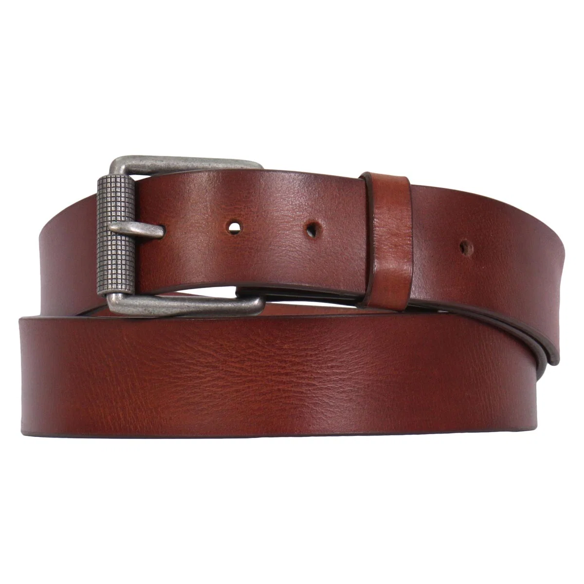 Crafted Hot Leathers BLA1138 Dark Brown Belt with Roller Buckle Clean