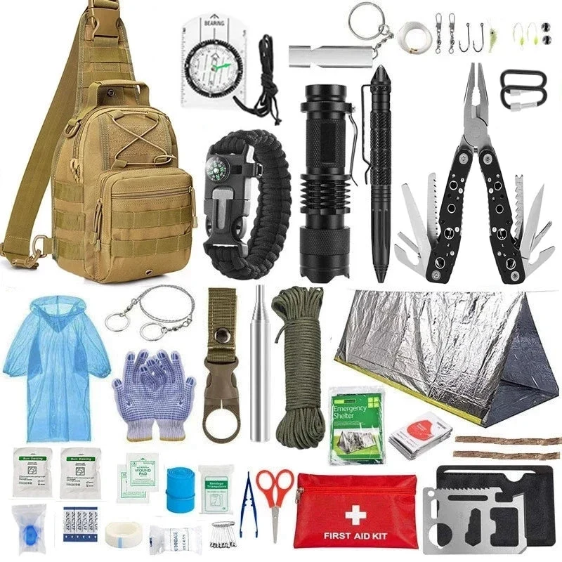 Refined Portable MOLLE IFAK Survival First Aid Kit – Full Set for Camping Hiking Trauma Response World-Class
