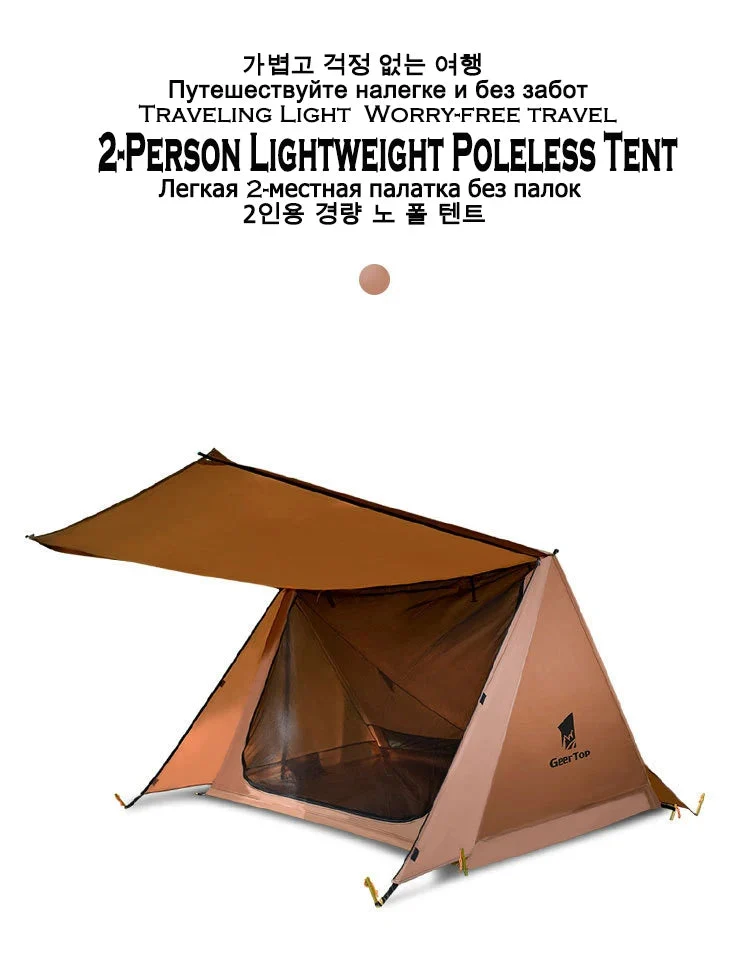 Fine 1-2 Person Ultralight Camping Tent – 3-Season Waterproof Backpacking Shelter User-Friendly