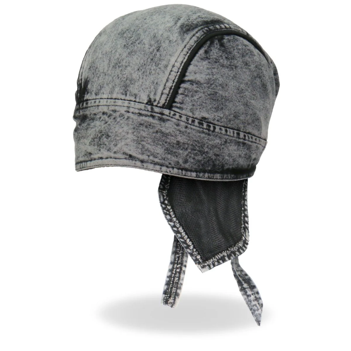 Elegant Hot Leathers HWH1107 Charcoal Dye Denim Headwrap Quality