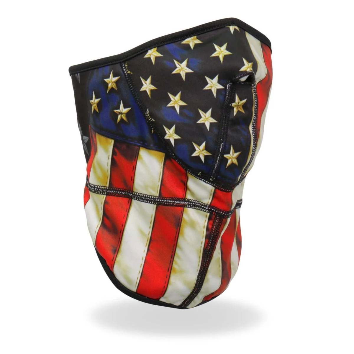 Green Hot Leathers FWC2002 American Flag Face Wrap Neck Warmer Classic