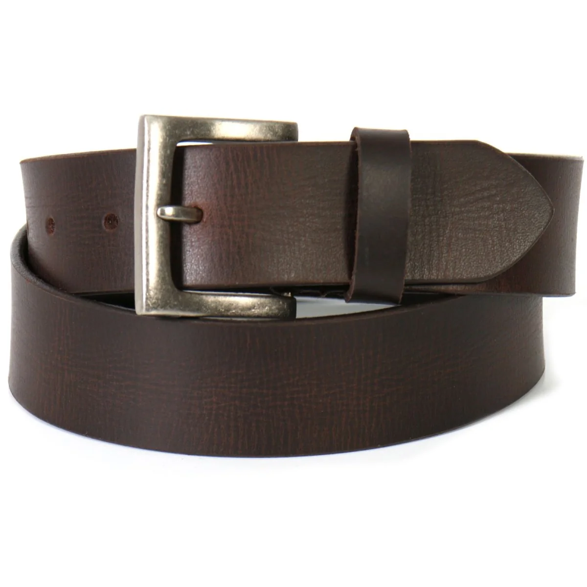 Clean Hot Leathers BLA1069 Distressed Brown Leather Belt Secure
