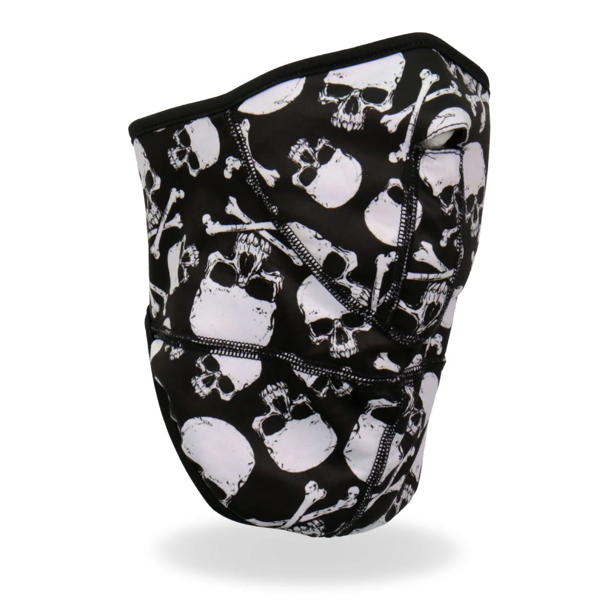 Advanced Hot Leathers FWC2003 Skull and Crossbones Face Wrap Neck Warmer Dependable