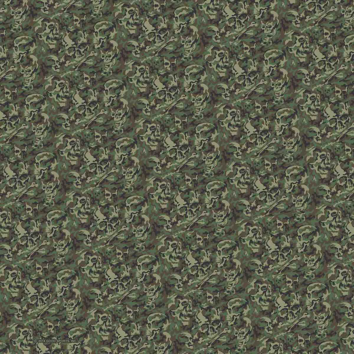 High-End Hot Leathers BAB1086 Sublimated Forest Skull Camo Bandana Original Design