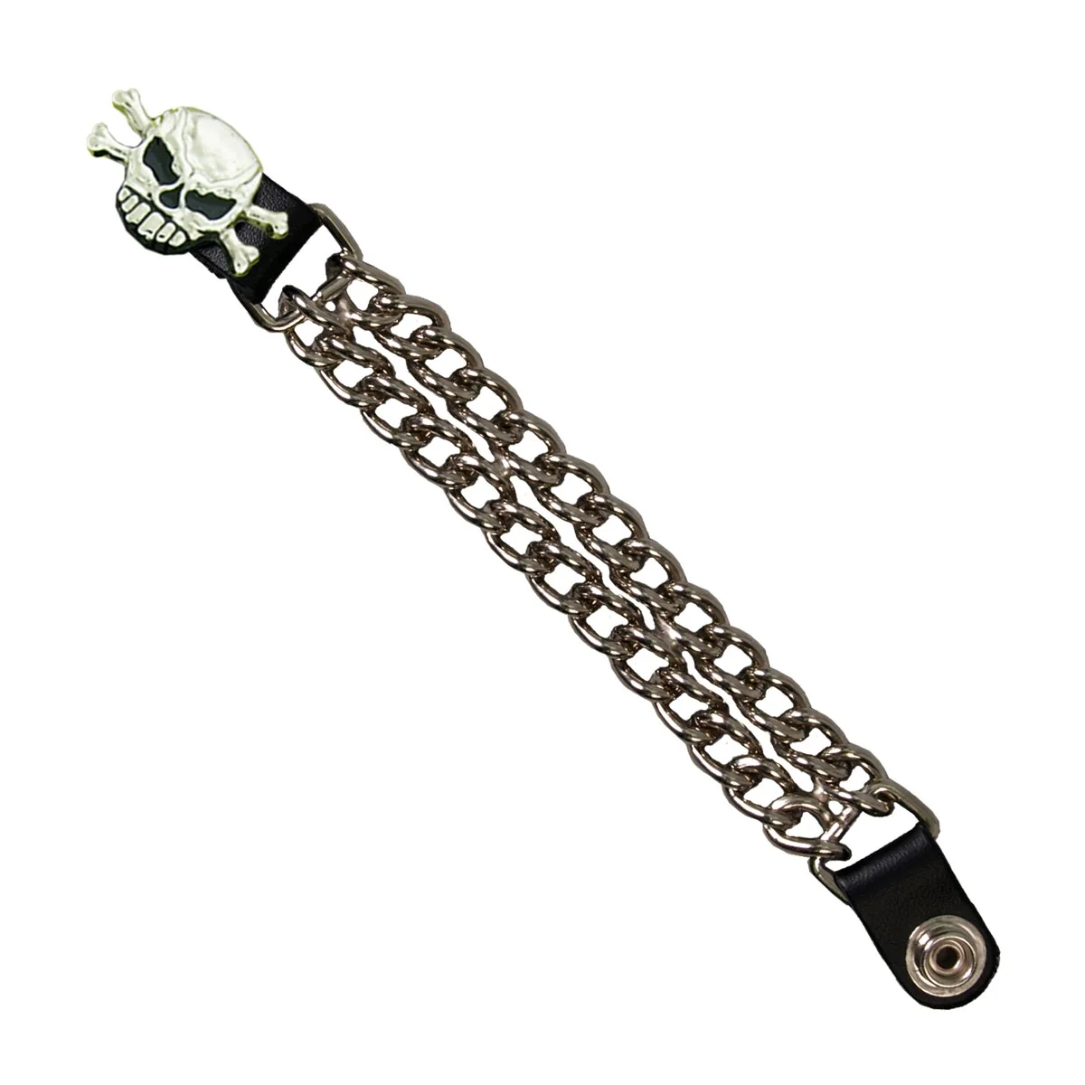 Excellent Hot Leathers VXC2001 Skull and Bones Chain Vest Extender Superior