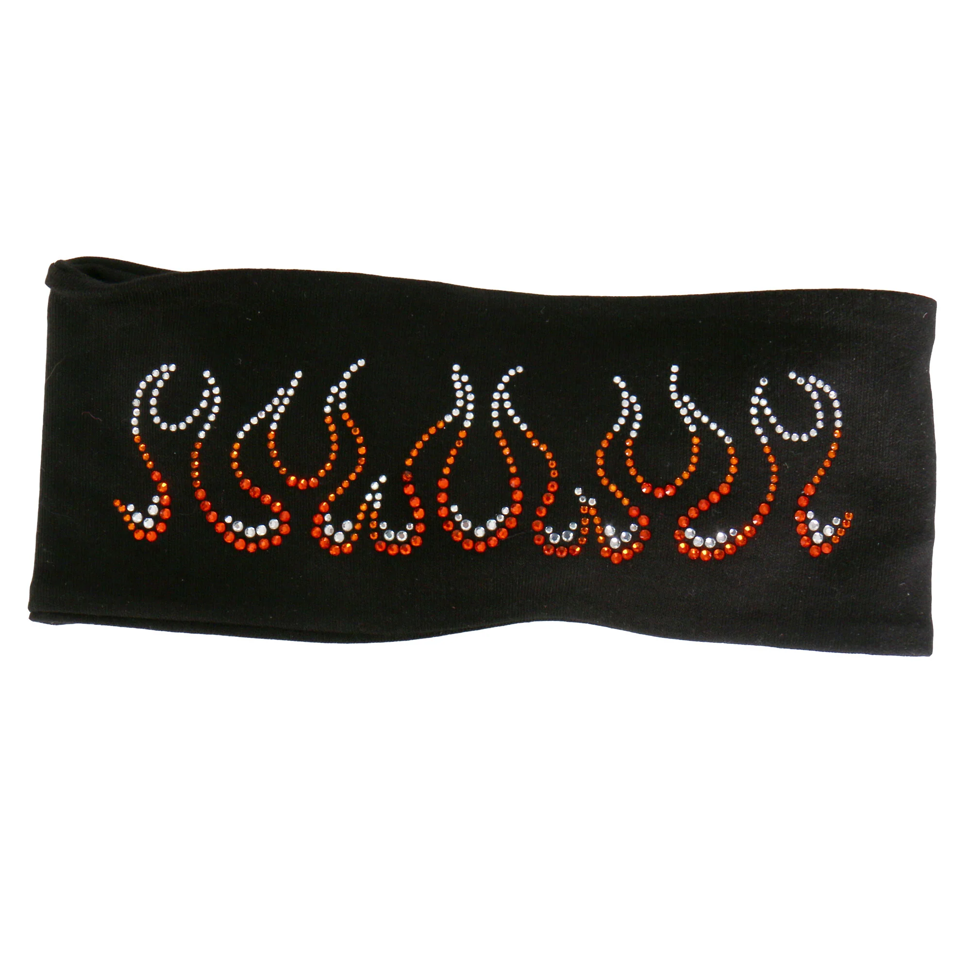 First-Class Hot Leathers RWC1007 Flames Bling Headwrap Efficient