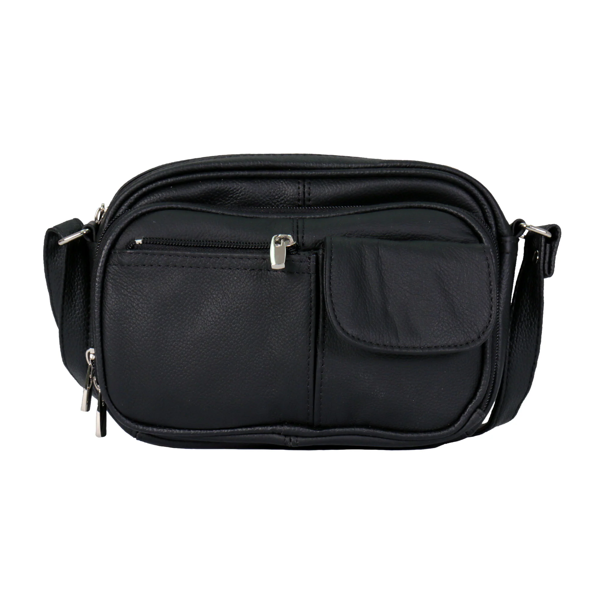 Pure Hot Leathers PUA1028 Small Multipocket Leather Purse Original