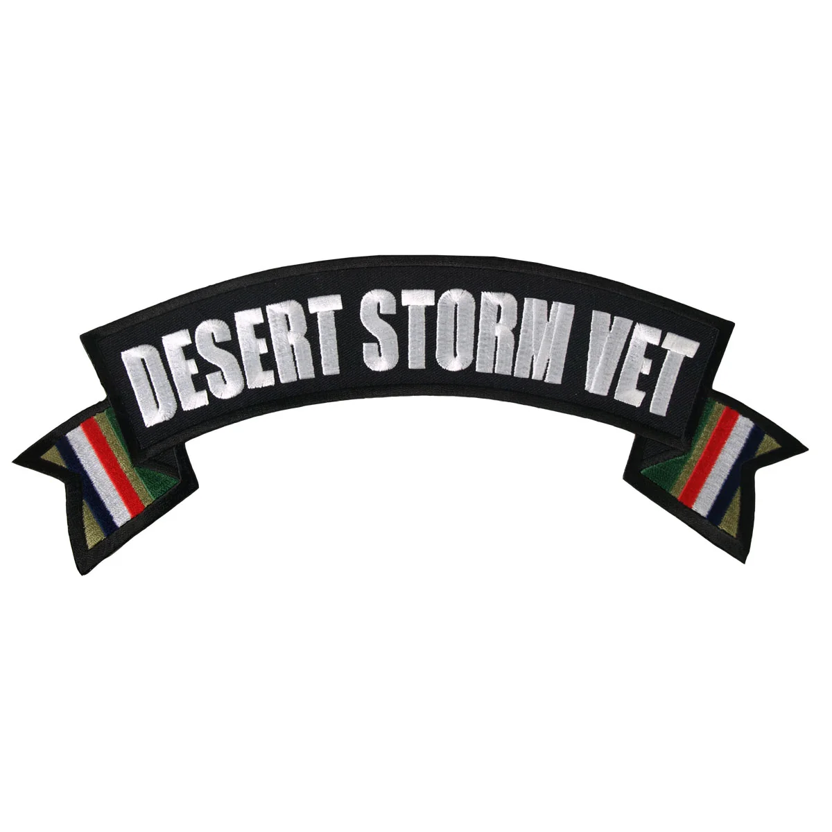 Fine Crafted Hot Leathers PPM2003 Desert Storm Vet Banner 11 x 3 Patch Natural