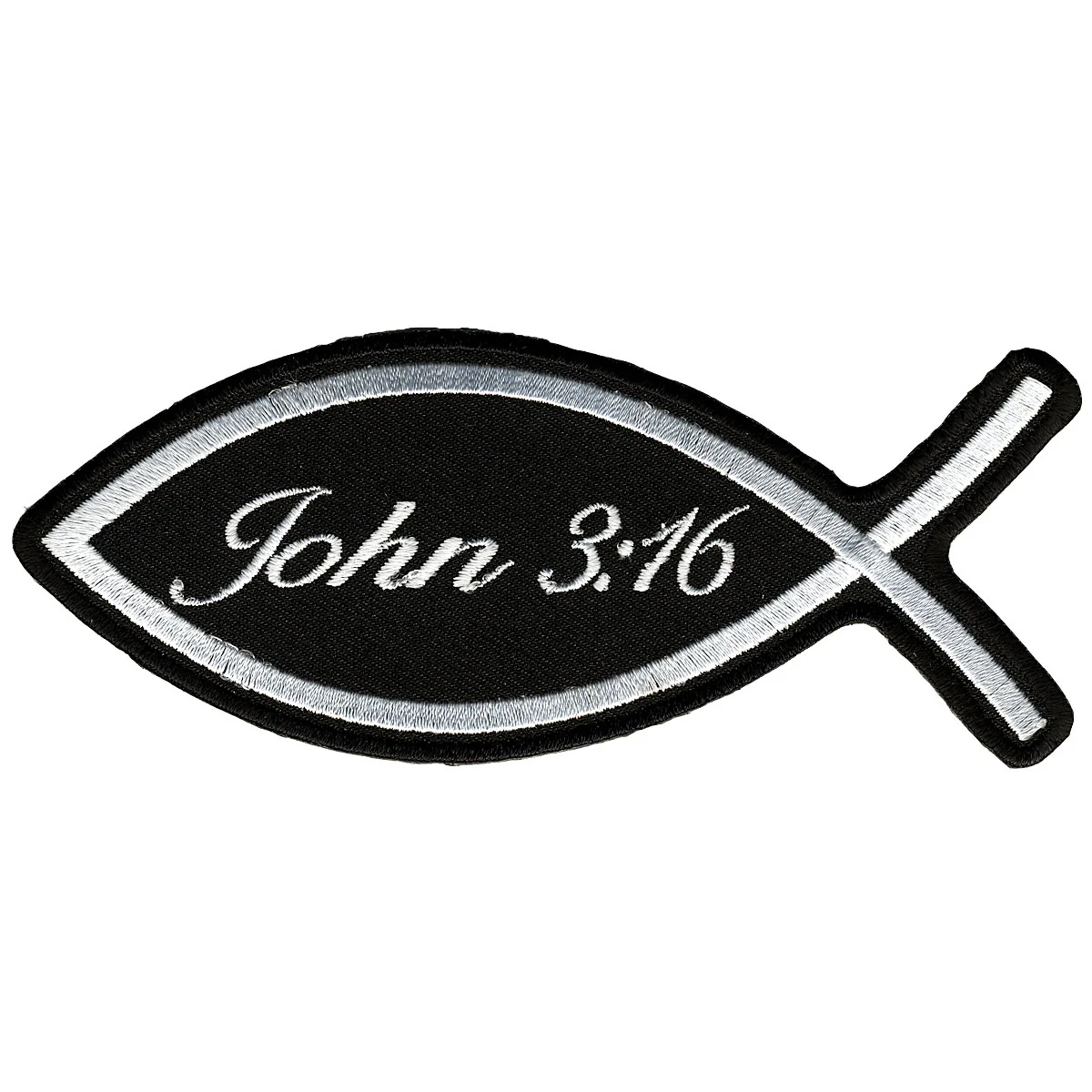 Convenient Hot Leathers PPL9297 John 3 16 Fish 5 x 2 Patch Fine