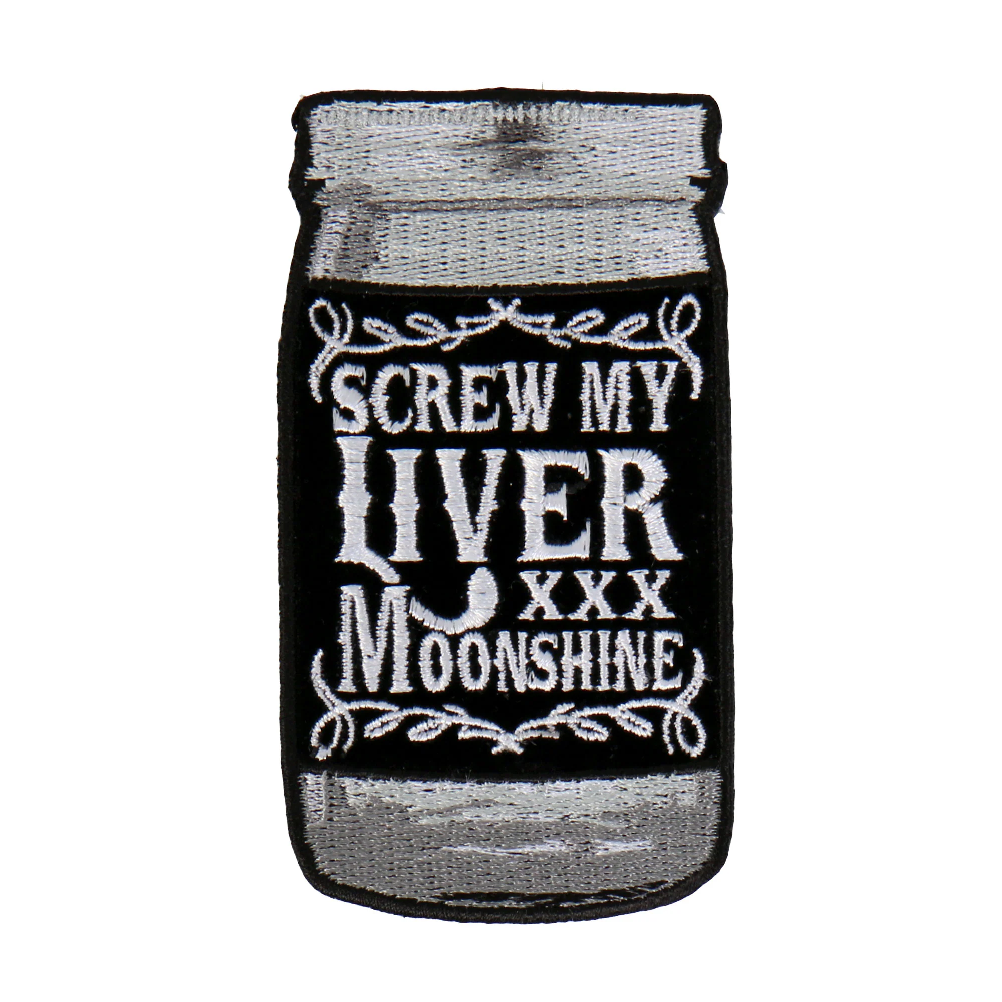 Dependable Hot Leathers PPA8650 Screw My Liver Embroidered 2 X4 Patch Convenient