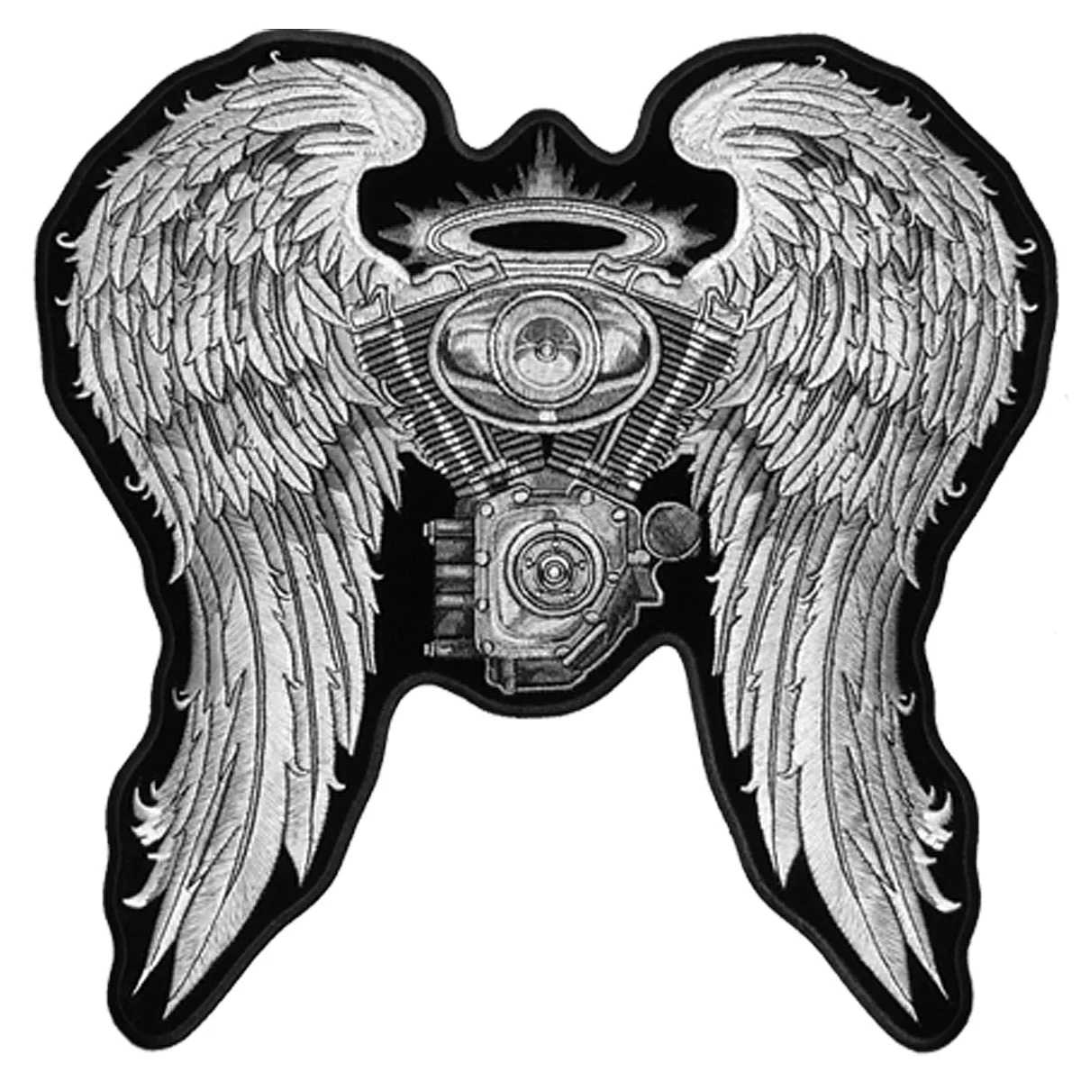 Smart Hot Leathers PPA5197 Asphalt Angel Lady Biker 10 x 10 Patch Exceptional