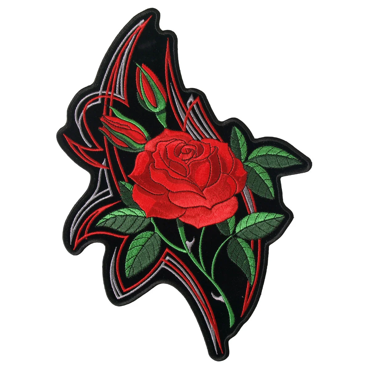 Fine Hot Leathers PPA6260 Mirror Rose 4 x 5 Patch Premium
