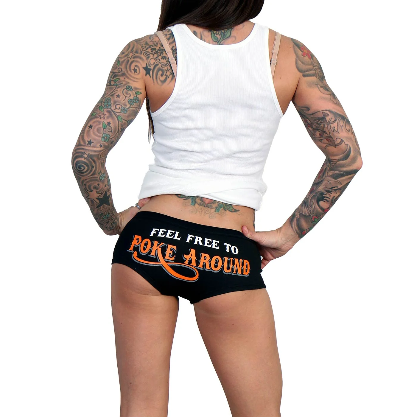 Outstanding Hot Leathers PTB7210 Poke Around Ladies Boy Shorts Elite