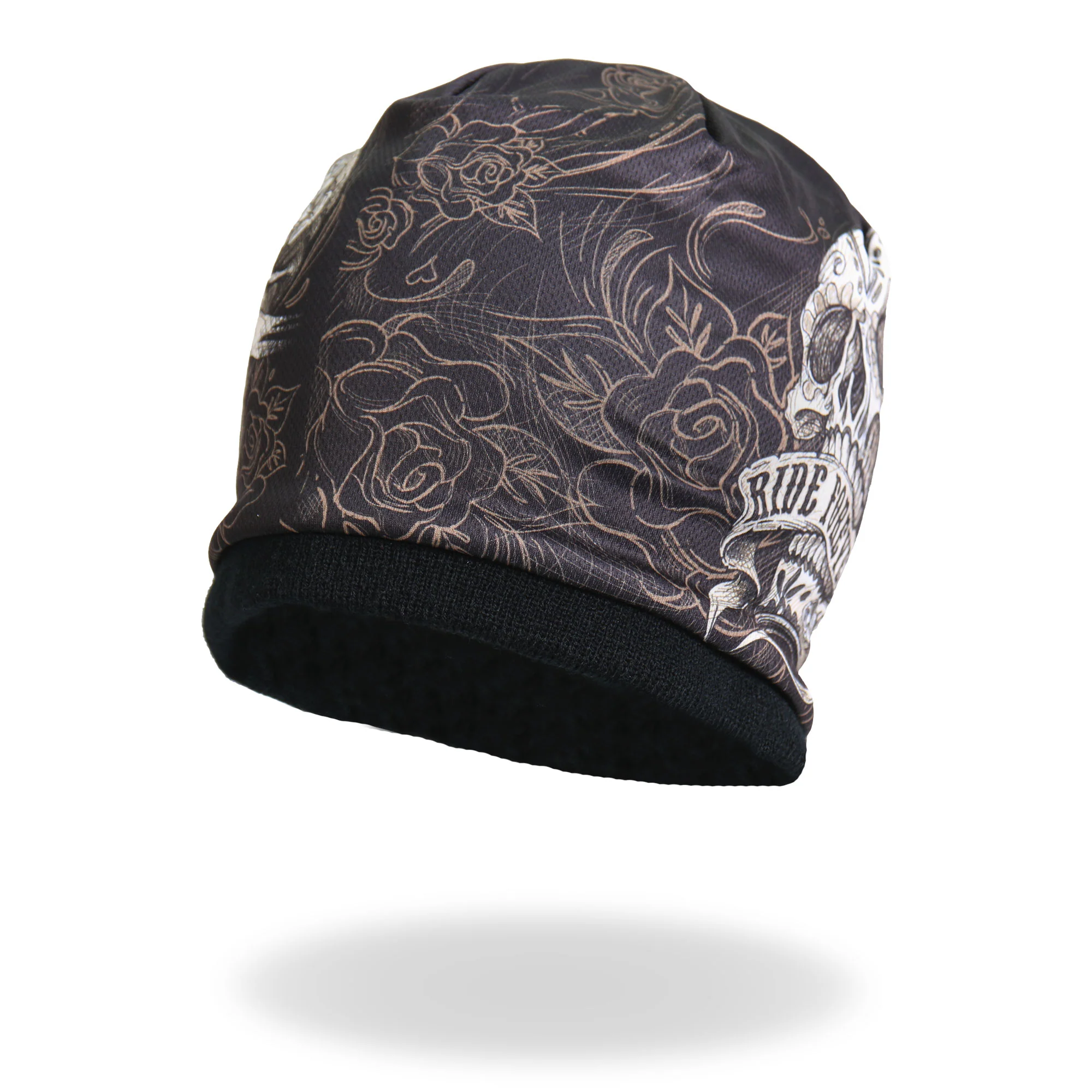 Stylish Hot Leathers KHC1005 Banner Skull Beanie Prestigious