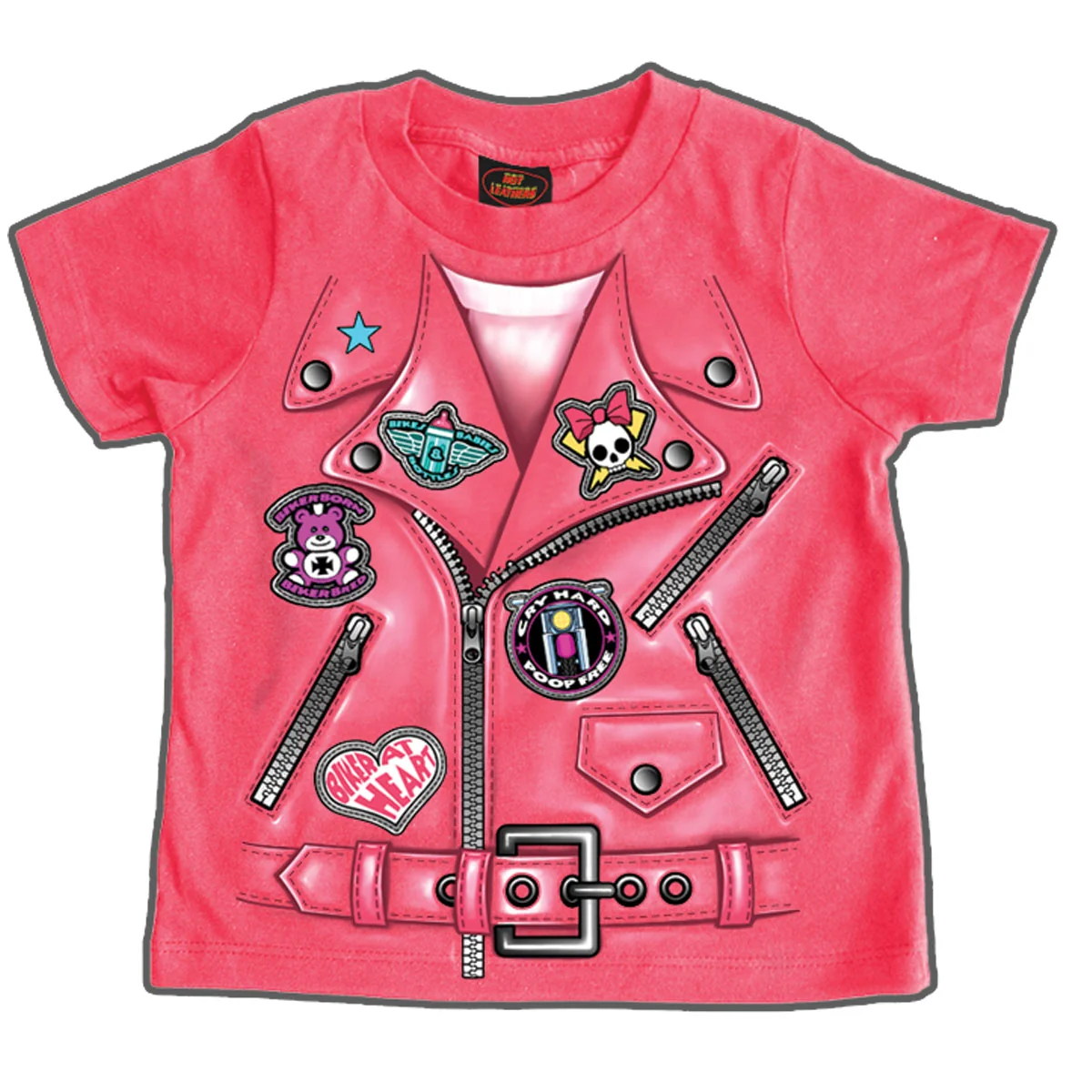 Superior Hot Leathers GYS1033 Girls Leather Jacket Toddler T-Shirt World-Class