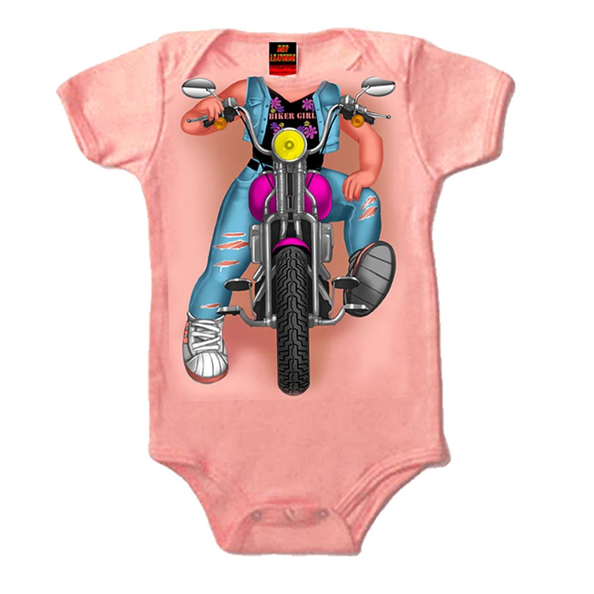 Minimalist Hot Leathers GYS1020 Headless Girl Biker Bodysuit Excellent
