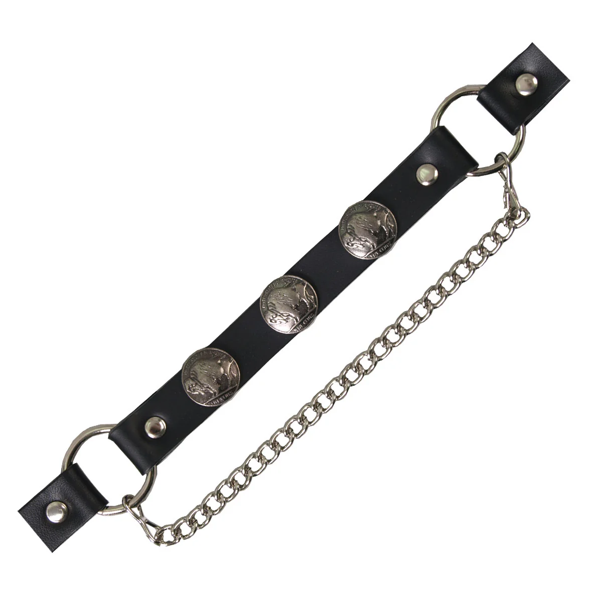 Quality Hot Leathers BNL1006 Buffalo Nickel Boot Chain Pure