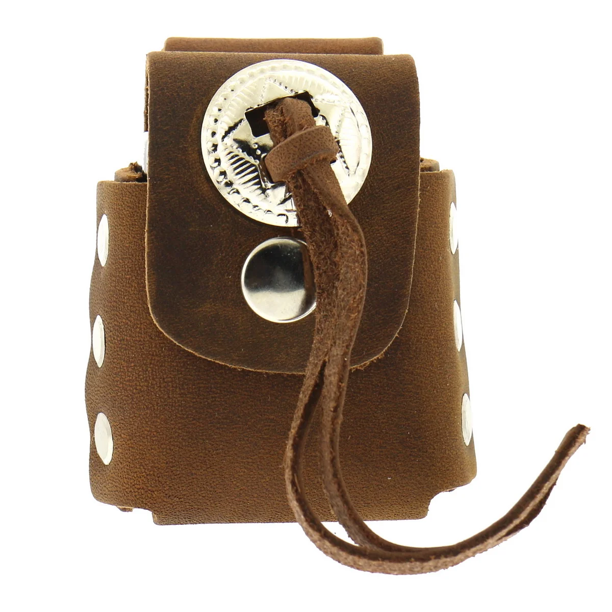 User-Friendly Hot Leathers CSH1002 Brown Lighter Case with Concho Recyclable