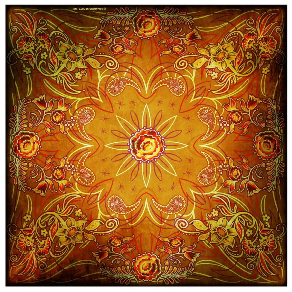 Fine Hot Leathers BAB1073 Pinstripe Flowers Bandana Advanced