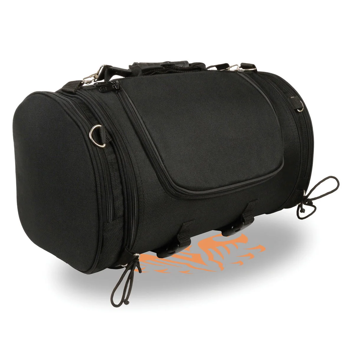 Safe Milwaukee Performance X-683 Black Large Textile Motorcycle Tour Duffle Roll Bag Exceptional