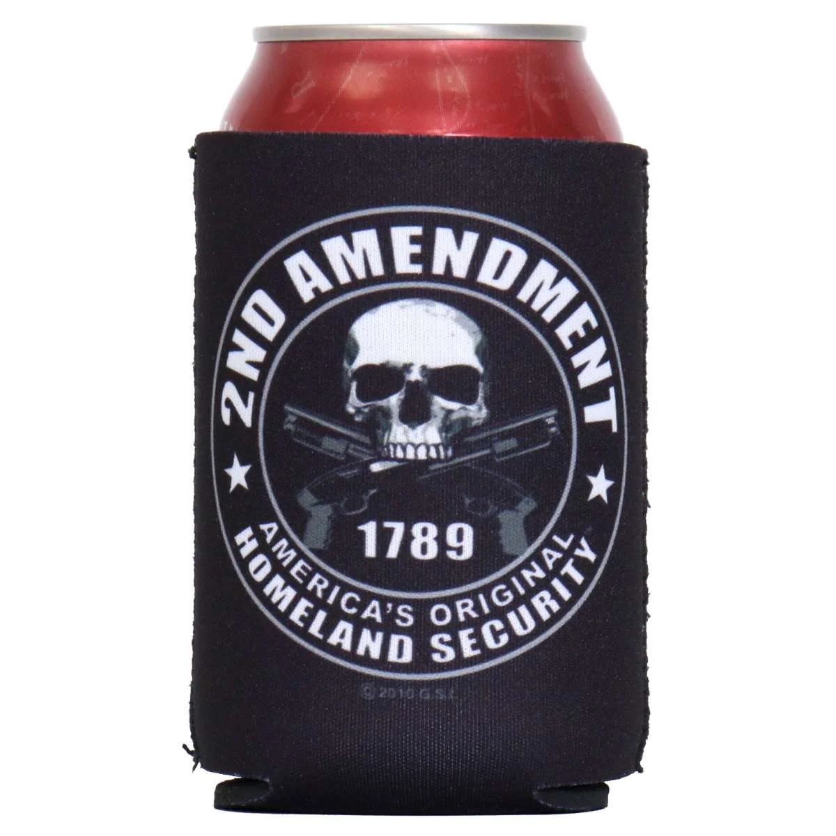 Outstanding Hot Leathers 2nd Amendment Skull Can Wrap BVK3004 Fine