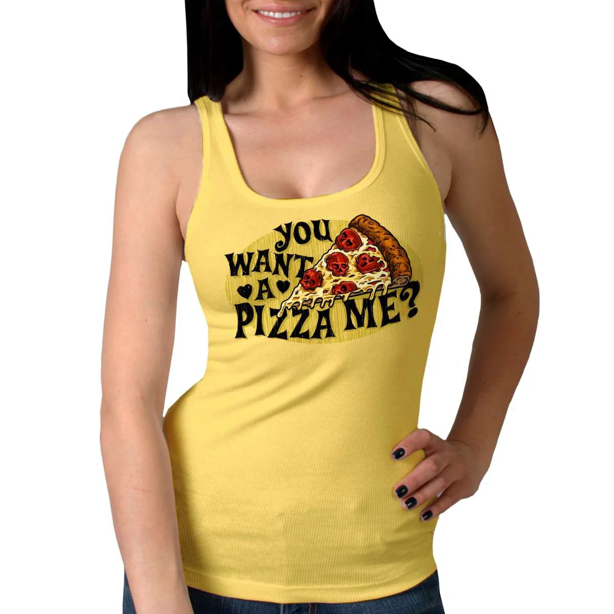 Reliable Hot Leathers Ladies Pizza Me Tank Top Shirt GLC2586 Next-Generation