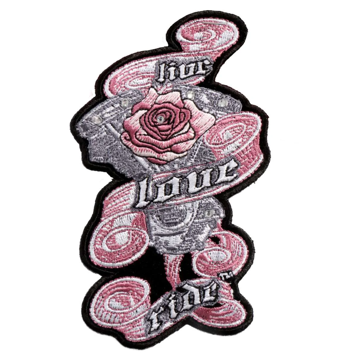 Refined Hot Leathers Live Love Ride 3 Patch PPC3140 Reusable