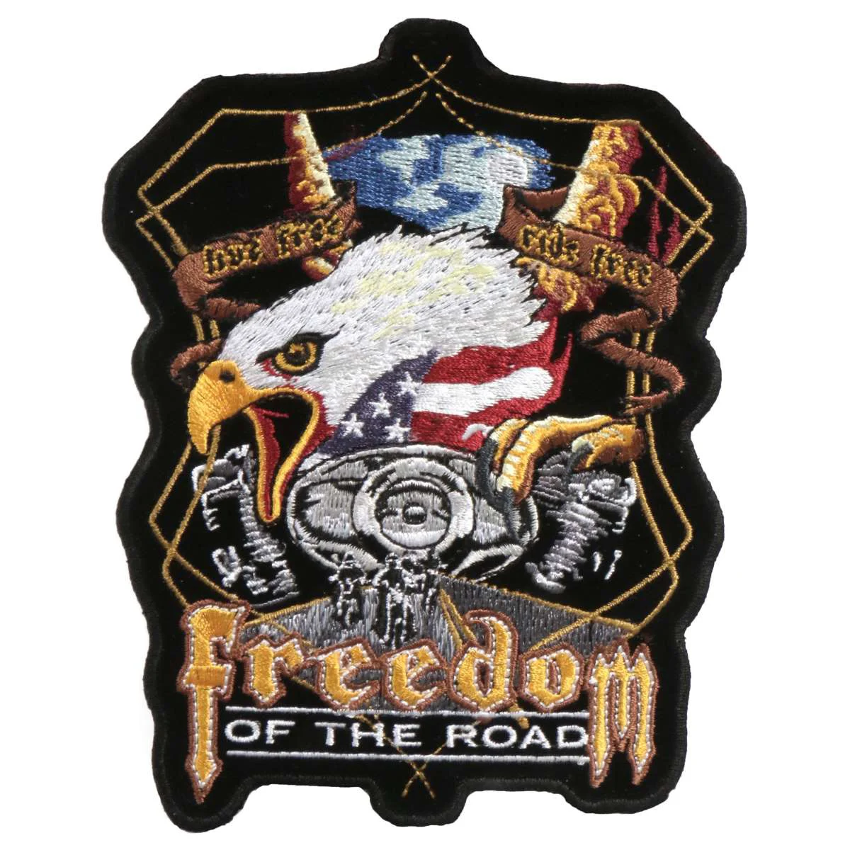 Eco-Friendly Hot Leathers 5 x 6 Midnight Eagle Biker Patch PPA3950 Reliable