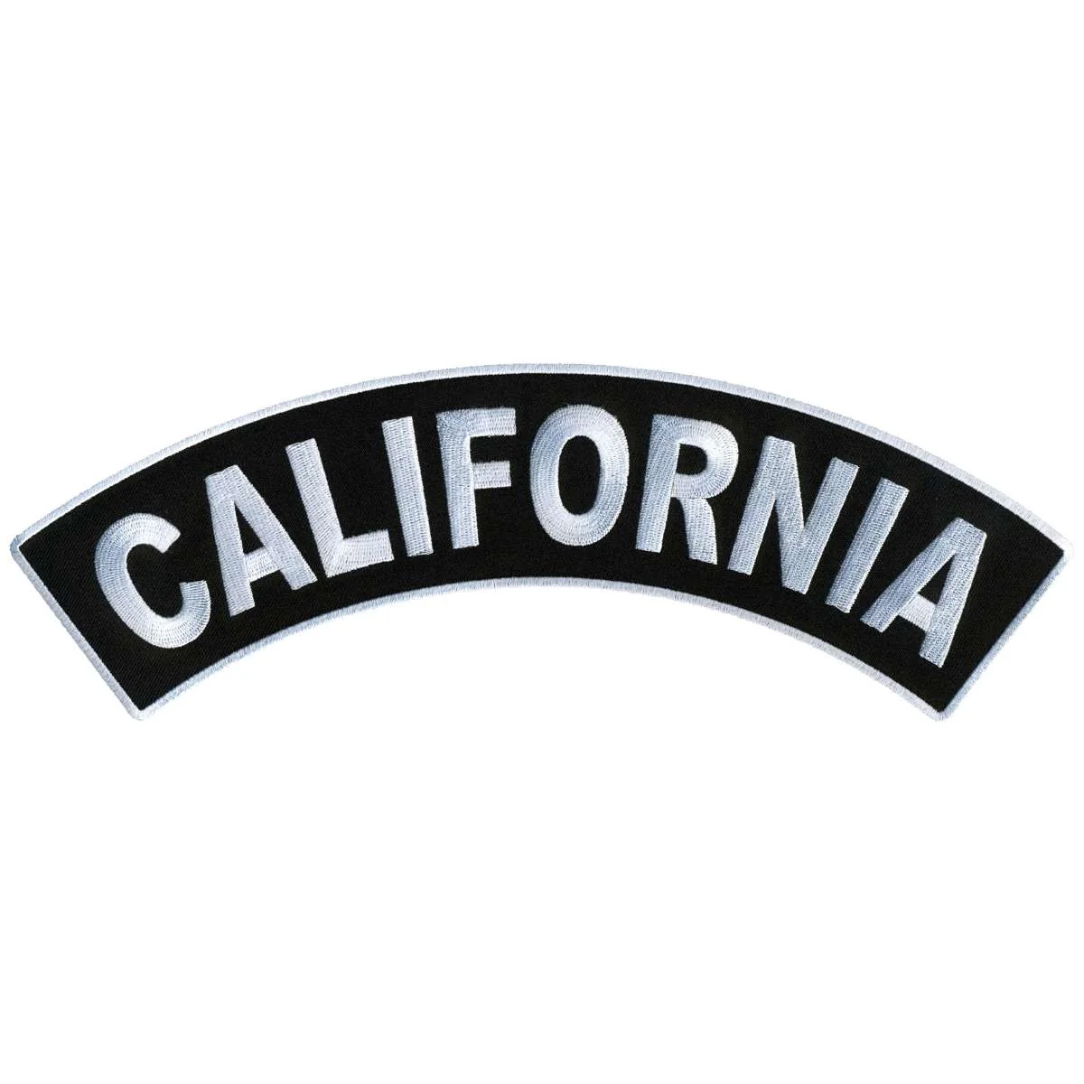 Classic Hot Leathers California 12 X 3 Top Rocker Patch PPM4009 Detailed