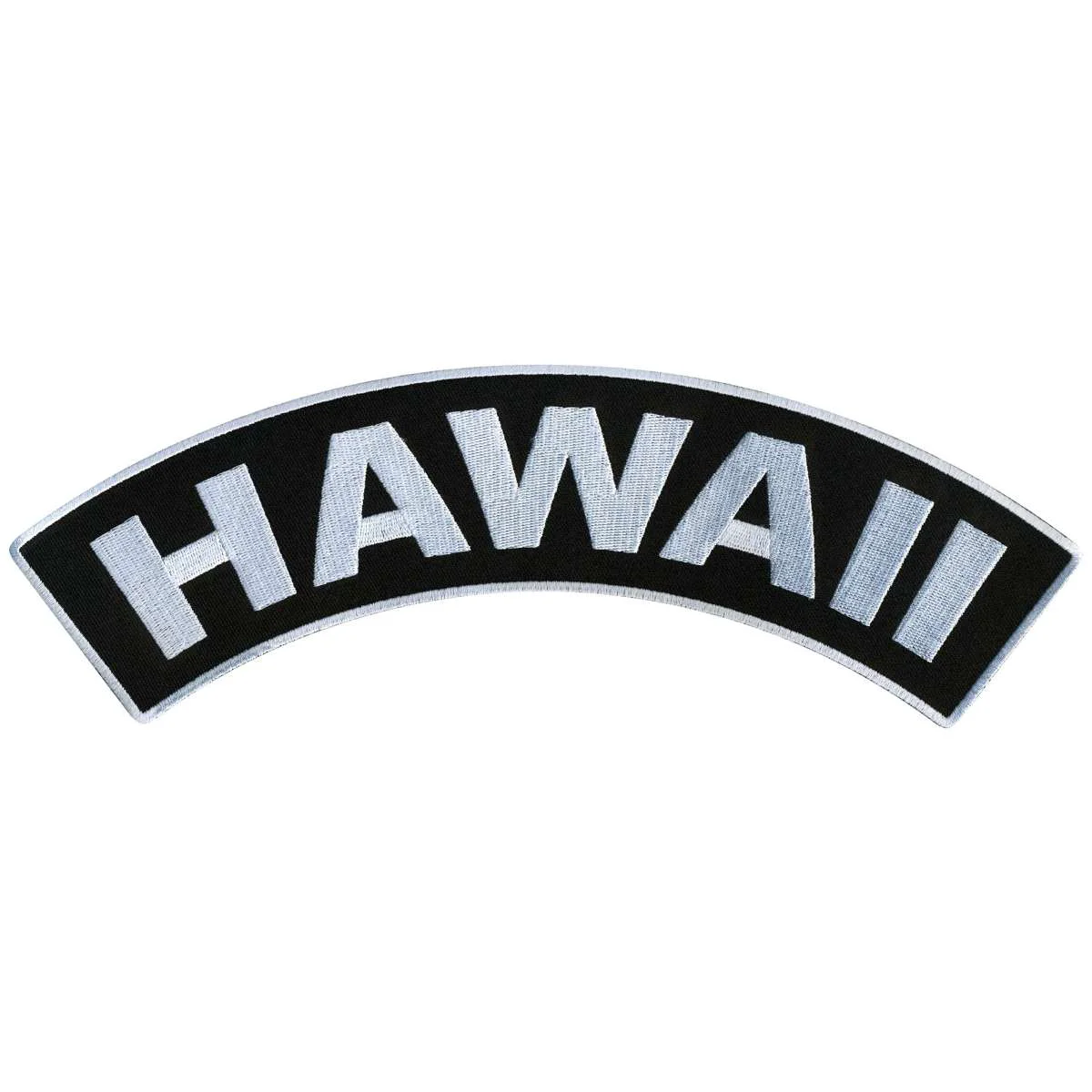 Unique Hot Leathers Hawaii 12 X 3 Top Rocker Patch PPM4021 Organic