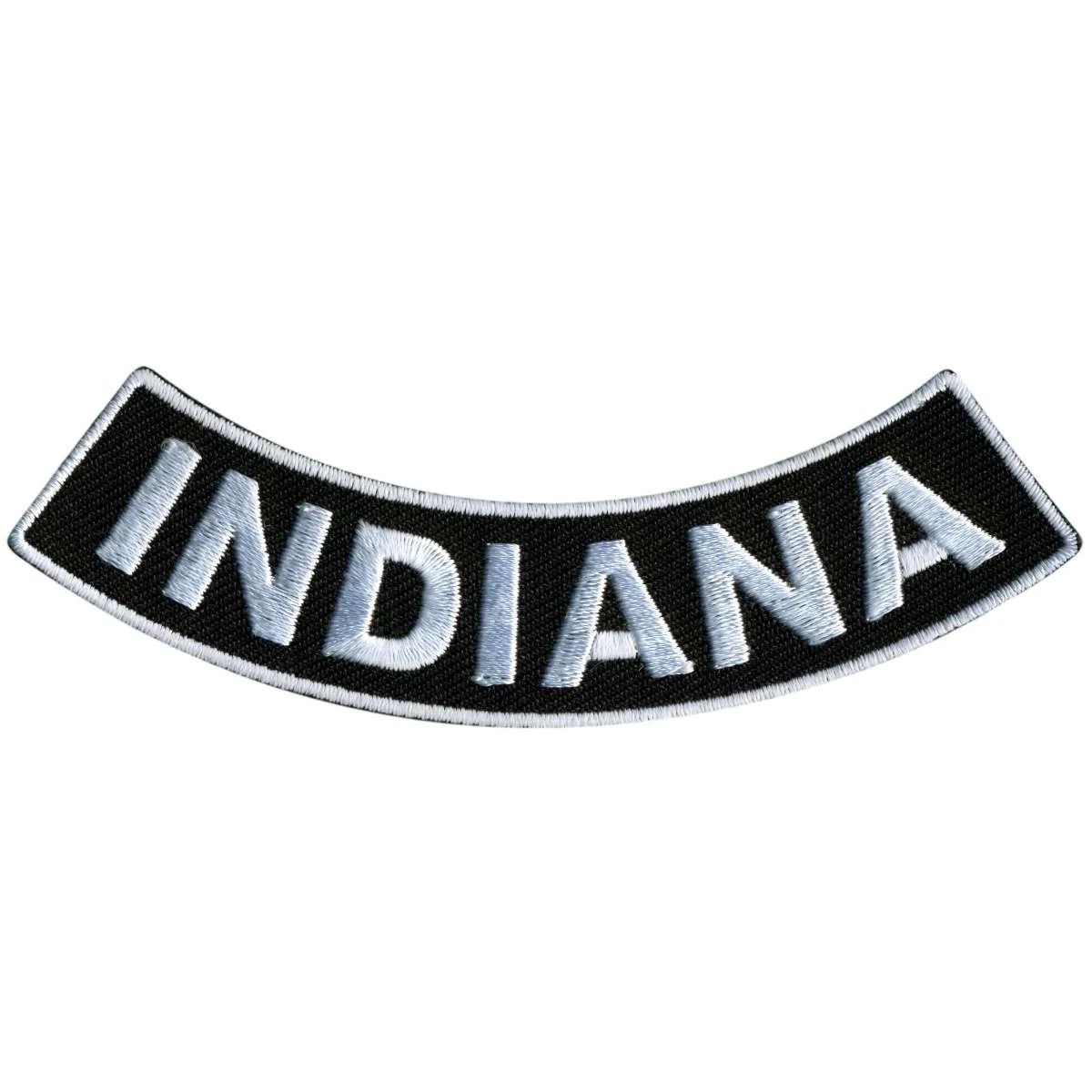 Exceptional Hot Leathers Indiana 4 X 1 Bottom Rocker Patch PPM5028 Fine Crafted