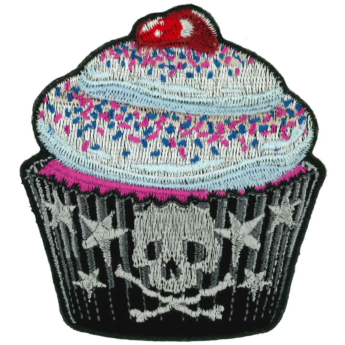 Elegant Hot Leathers Cupcake Skull 3.25 Patch PPQ1533 Classic