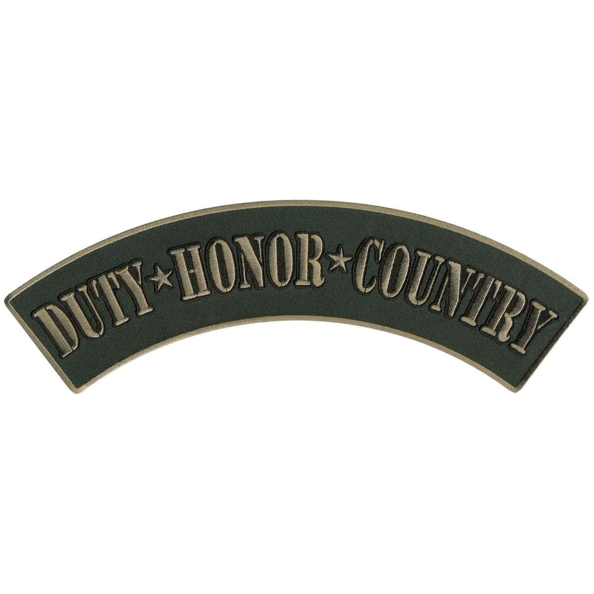 High-Performance Hot Leathers Duty Honor Country 12 X 3 Top Rocker Patch PPM4129 Durable