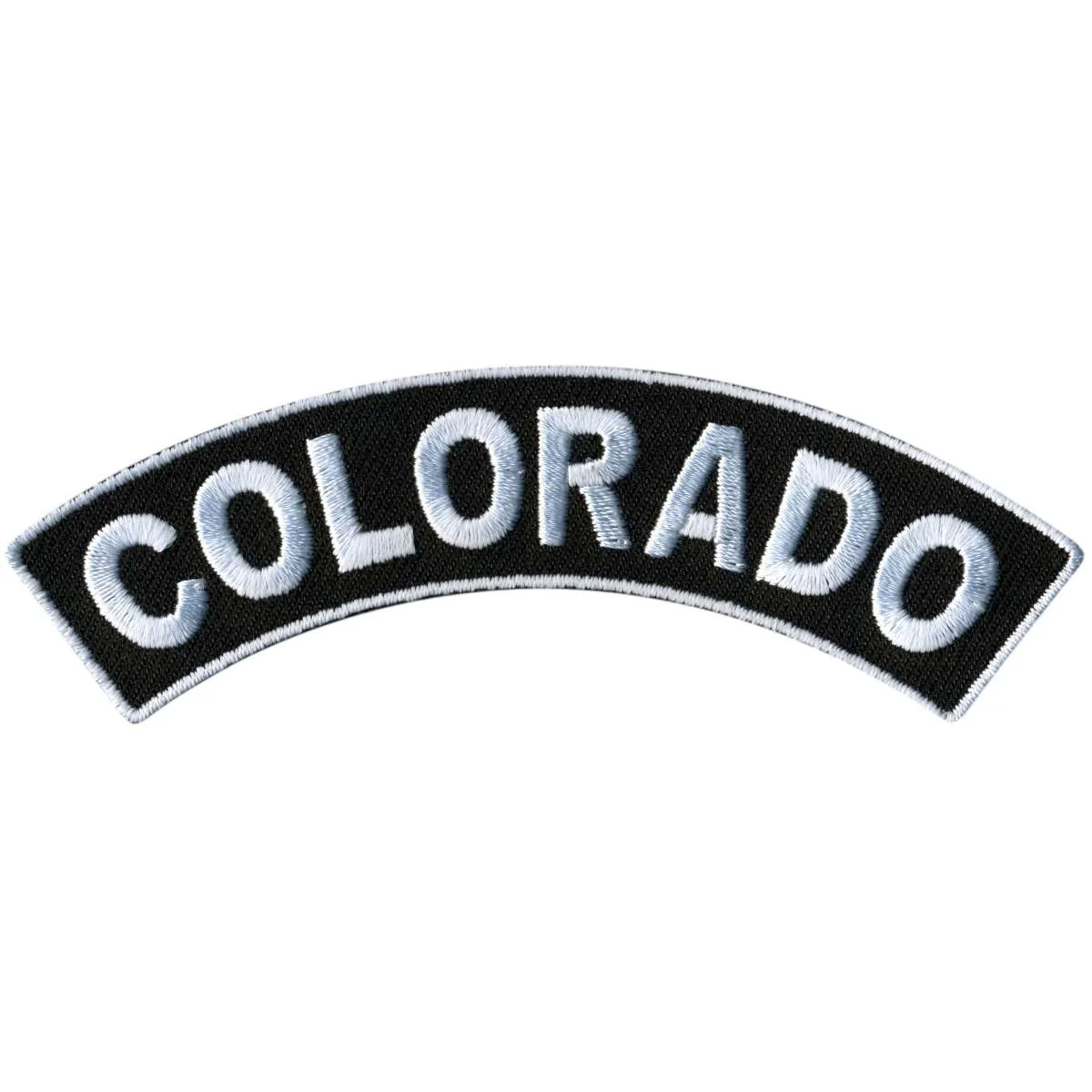 Eco-Friendly Hot Leathers Colorado 4 X 1 Top Rocker Patch PPM4012 Proven