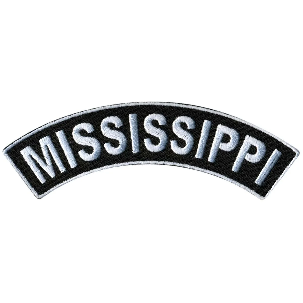 Lightweight Hot Leathers Mississippi 4 X 1 Top Rocker Patch PPM4048 Soft