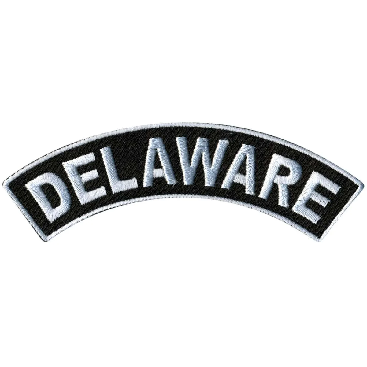 Fine Hot Leathers Delaware 4 X 1 Top Rocker Patch PPM4016 Official