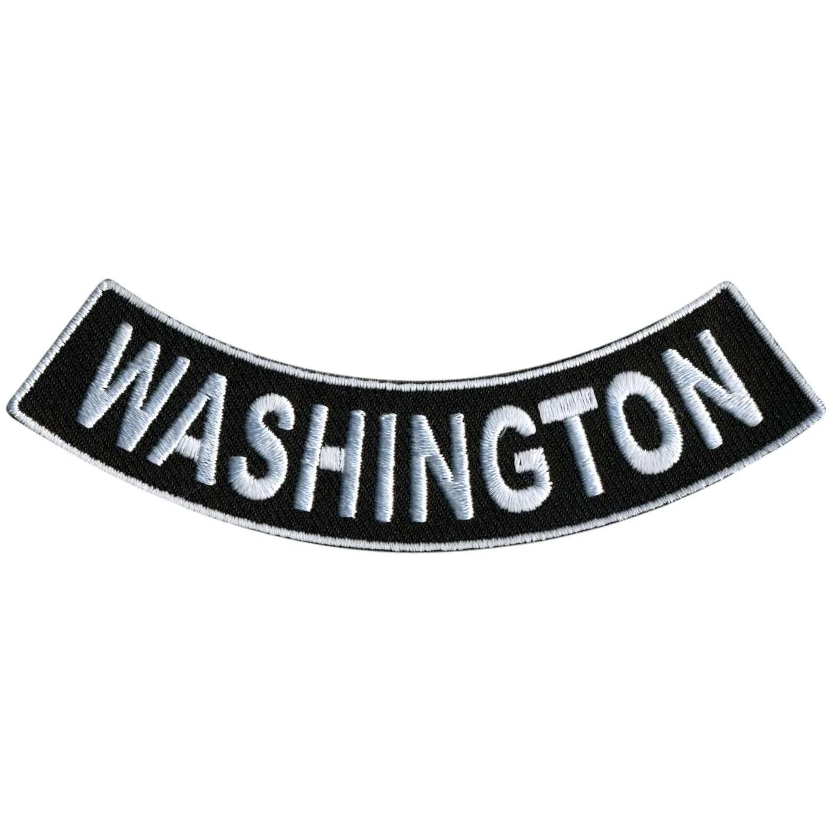 Healthy Hot Leathers Washington 4 X 1 Bottom Rocker Patch PPM5094 Exceptional