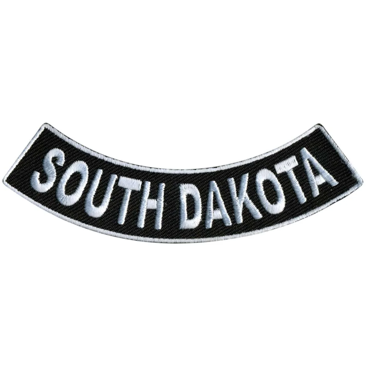 Secure Hot Leathers South Dakota 4 X 1 Bottom Rocker Patch PPM5082 Certified