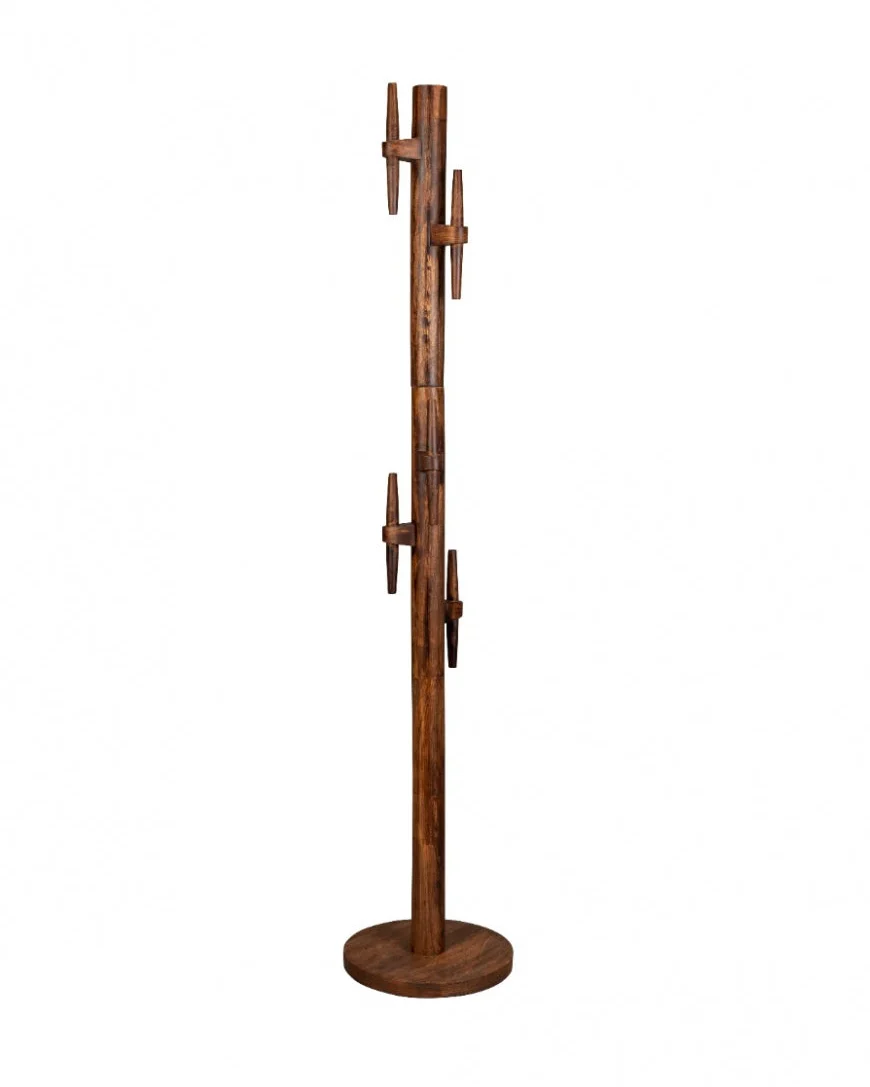 Pure Standing Coat Rack Jakub Walnut Durable