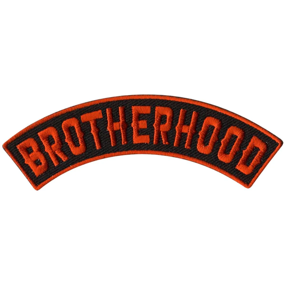 Stylish Hot Leathers Brotherhood 4 X 1 Top Rocker Patch PPM4116 Fashionable