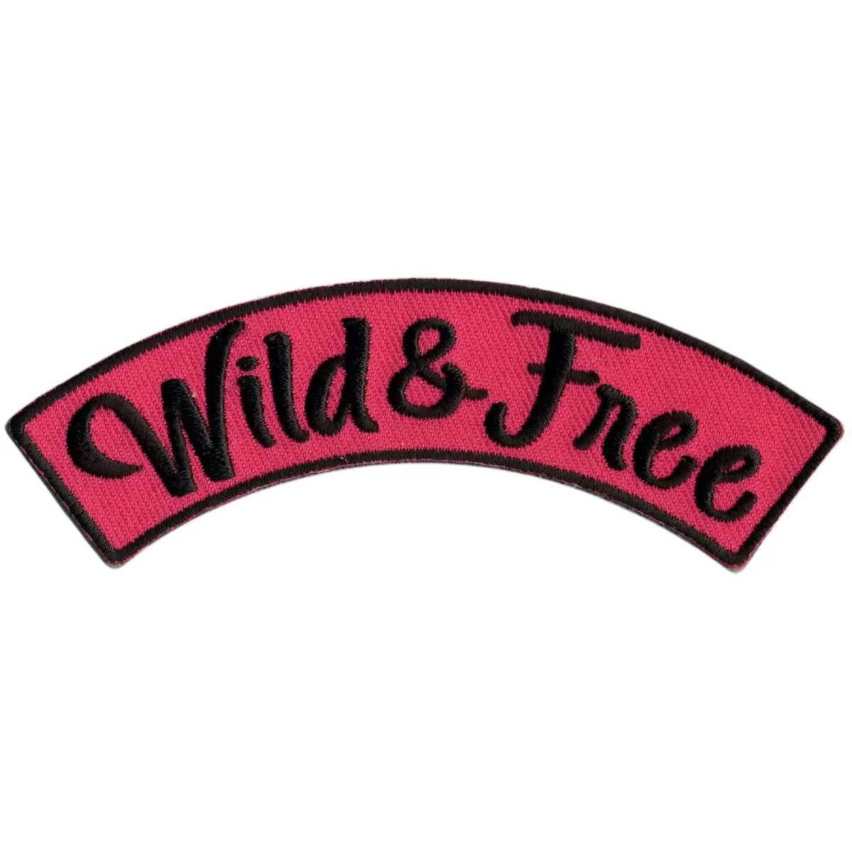 Official Hot Leathers Wild 4 X 1 Top Rocker Patch PPM4212 Smart